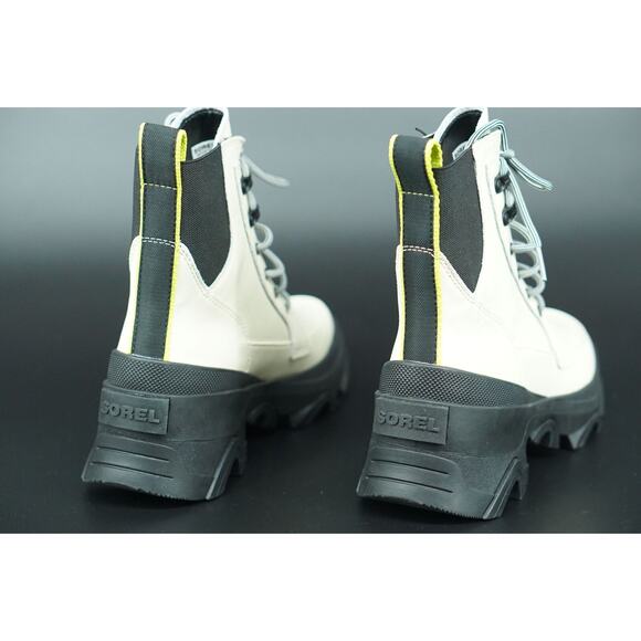 Sorel Brex Lace-up Waterproof Snow Boot size 8 Chalk Ankle Hiking Platform - Picture 5 of 10